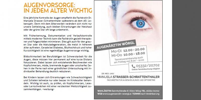 Eröffnungsfeier Augenarzt Ordination Dr. Strasser-Schrattenthaler